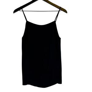 NWT LOFT Dark Gray Chiffon Cami Tank Top - S